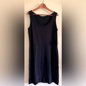 St. John by Marie Gray Santana yarn Wool blend sleeveless black dress sz 12 NWT